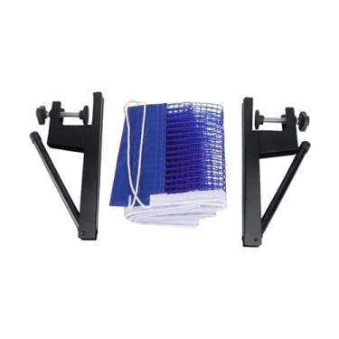Imagem de Dynwave Conjunto de rede e postes de tênis de mesa, conjunto de suporte para rede de malha de treinamento de tênis para exercícios