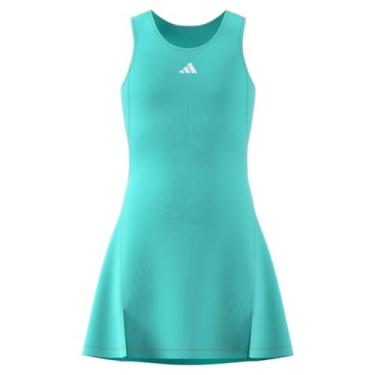 Imagem de adidas Vestido de Tênis Clube para Meninas, Semi Flash Aqua, G
