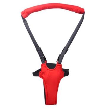 Imagem de Andador Portátil Suporte Colete de Aprendizagem para Bebê, Arnês de Segurança para Caminhada, Diversas Cores Disponíveis (Vermelha/Preta)