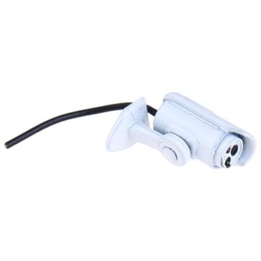 Imagem de oshhni Câmera de segurança para casa de bonecas em escala 1/12, brinquedo de simulação, webcam de segurança em miniatura para corredor de casa em miniatura, Branco