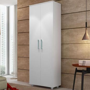 Imagem de Armário Multiuso Plus 2 Portas 5 Prateleiras Branco - Percasa