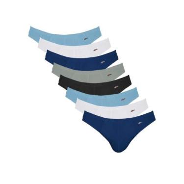 Imagem de Kit 8 Cuecas Tradicional Normal Slip Original Zorba Em Algodão Cotton,