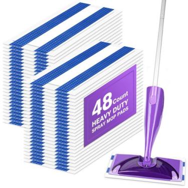 Imagem de Refil de almofadas de esfregão seco, compatível com Swiffer WetJet - O