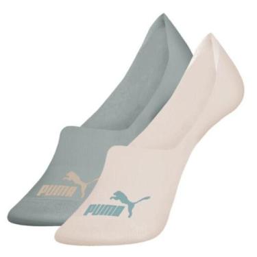 Imagem de Meia Puma Sapatilha Super Invisível Feminina 4715.001 C/2, Verde chá, 
