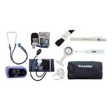 Imagem de Kit Acadêmico Iniciante De Enfermagem P. A. MED E Oximetro LCM Com Grá