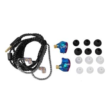 Imagem de GLOGLOW Fones de ouvido com fio, microfone de bobina magnética composta HD para vídeo para esportes (coloridos)