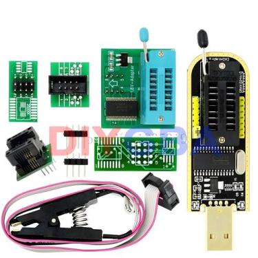 Imagem de Programador USB CH341A Com Clipe SOIC8 SOP8 Adaptador ZIF Para EEPROM 