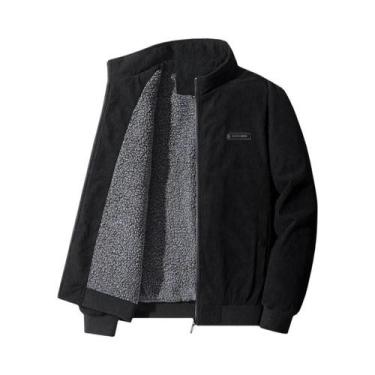 Imagem de Jaqueta De Inverno Masculina Grossa E Quente Com Forro De Fleece, Casa