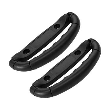 Imagem de Runseaway 2 peças de puxador de bagagem de 12 cm, alça de plástico, alça de porta-malas forte para bagagem, estojos, instrumento musical preto