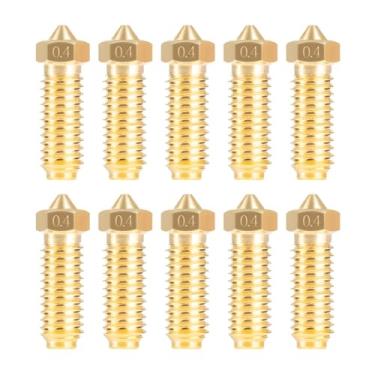 Imagem de IdeaFormer-3D 10Pcs 0,4 mm Kobra S1 Kobra 3 Bicos de latão, bicos de impressora 3D Extrusora de substituição Hotend Bico para Anycubic Kobra S1 / Kobra 3 / Combo