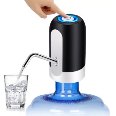 Imagem de Bomba Elétrica USB para Galão de Água, Dispenser Automático Recarregável, 5-20L, Compacta, Higiênica e Prática