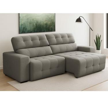 Imagem de Sofá 3 Lugares Retrátil Reclinável 230cm Veludo Atualle Ferguile