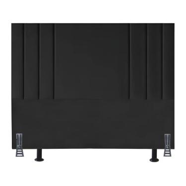 Imagem de Cabeceira 195 cm Suede Moderna King Clássica Cama Box Frame