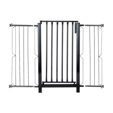 Imagem de Grade Master, Grade e portão para cachorro bebê pet, vãos de 101cm a 105cm - Preto