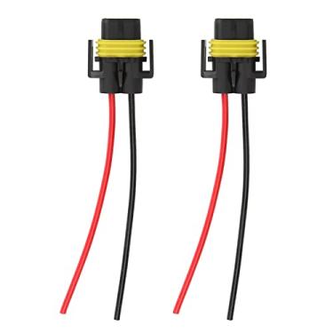 Imagem de Chicote de Farol, Conector de Luz de Neblina, Pequenos Soquetes de Luzes de Neblina de Calor Portátil Fio H11-1 Conector Fêmea Corrente 10A Tensão 12V, Montagem de Cabo