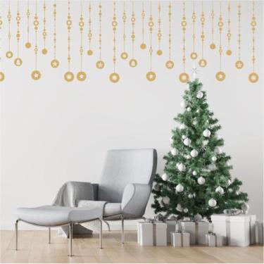 Imagem de Adesivo Natalino Parede Guirlanda Festiva Autocolante - Lopes Decor, D