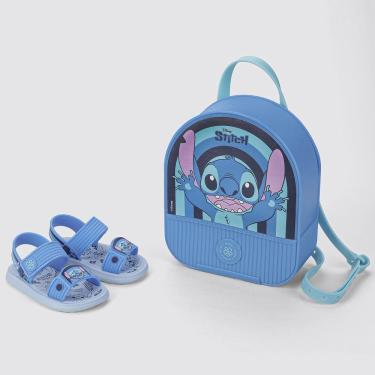 Imagem de Sandália Menina Grendene Kids Stitch Azul Claro 23078