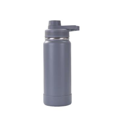 Imagem de Garrafa TéRmica Esportiva em Aço InoxidáVel com Proteção TéRmica em Silicone e AlçA Isolada, 350 ml(cinza,800ml)