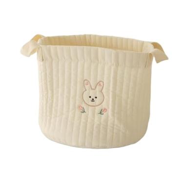 Imagem de menolana Cesta de fraldas para bebês, organizador de fraldas, portátil, versátil, organizador de trocador, cesta de armazenamento para camping, ambientes, Coelho Grande