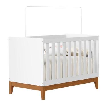 Imagem de Berço Americano Mini Cama Flip - Reller Móveis Infantis, Branco Fosco
