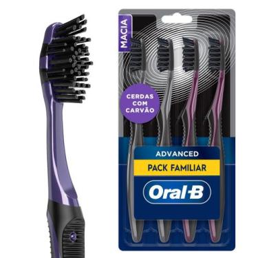 Imagem de Escova de Dente Oral-B 5 Ações com Carvão 4 Unidades