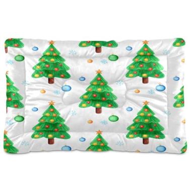 Imagem de Wassud Cama decorativa para cães e árvores, tapete lavável para animais de estimação para cães e gatos, almofada de cama de viagem antiderrapante, almofada de canil para ambientes internos e externos