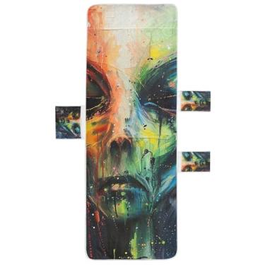 Imagem de Space Alien Chaise Lounge Toalhas de Cobertura de Cadeira de Piscina Lounge Toalha de Praia Pátio Espreguiçadeira de Piscina 85 x 76 cm