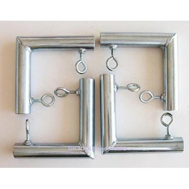 Imagem de 4pc 1" 2 Way L Shaped Corner Canopy Fitting (FL) - Fits 1" EMT Pipe that has an outer diameter of 1 3/16"