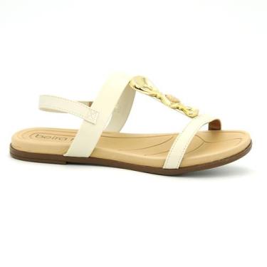 Imagem de Sandalia Beira Rio Original Rasteira Elastico Feminino 125, 36, Off, W