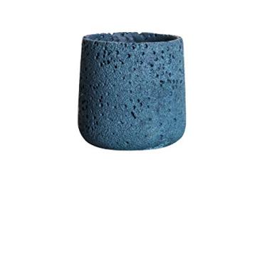Imagem de Vasos de plantas vasos de flores de cimento vaso de jardinagem decorativo moderno com orifício de drenagem recipientes de plantas decorar salas, escritórios, quartos, salas de estar, vaso de flores