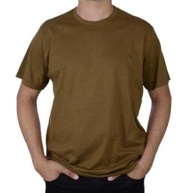 Imagem de Camiseta Masculina Ogochi Slim Marrom - 0064-Masculino