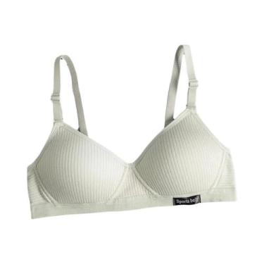 Imagem de Sutiã De Algodão Sem Fio Para Mulheres, Sem Costura, Push Up, Confortá