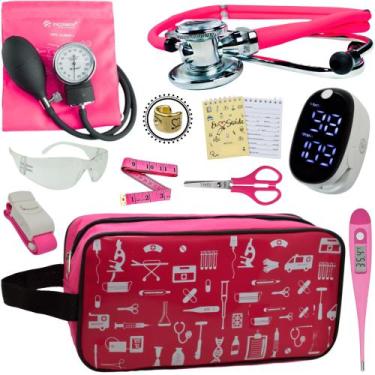 Imagem de Kit Enfermagem Aparelho Pressão Esteto Frete Grátis Promocao - Love Sa
