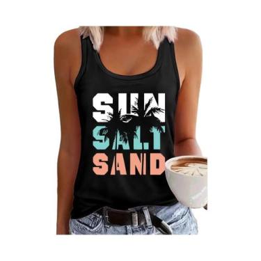 Imagem de Camiseta Feminina De Verão Sem Mangas Com Estampa De Apanhador De Sonh
