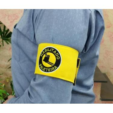 Imagem de Braçadeira Habilitado Paleteira - Bordada - Conexão, Amarelo