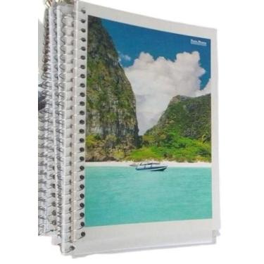 Imagem de Caderneta Espiral Capa Dura 1/8 Com 80 Folhas Kit 20Un - Elite