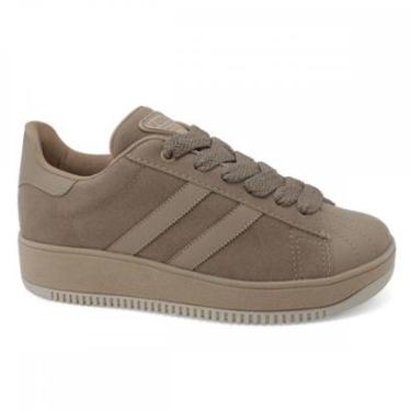 Imagem de Tenis Quiz 68-1851-30 Flatform Camurça Feminino-Feminino