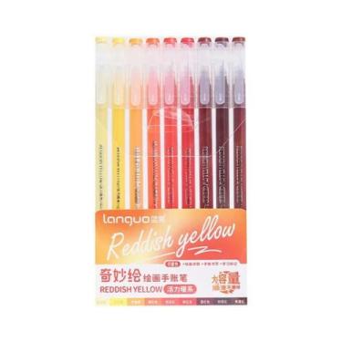 Imagem de Conjunto De Canetas Gel Morandi Color 0.5mm 9 Peças Tinta Suave Para E