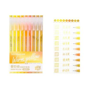 Imagem de Conjunto De Canetas Gel Morandi Color 0.5mm 9 Peças Tinta Suave Para E