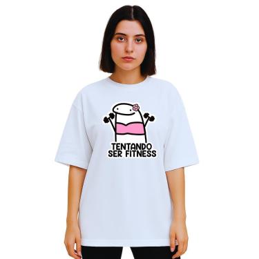 Imagem de Camiseta Oversized Feminina Algodão Treino Academia Fitness-Feminino