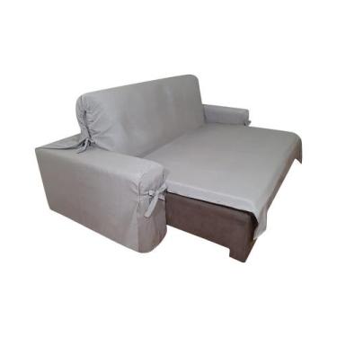 Imagem de Capa p/ Sofá Retrátil e Reclinável em GORGURÃO - Veste Sofás de 1,96m 
