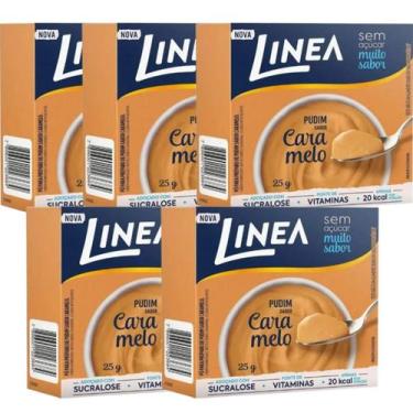 Imagem de Kit 5 Pó para Pudim De Caramelo Linea 25g