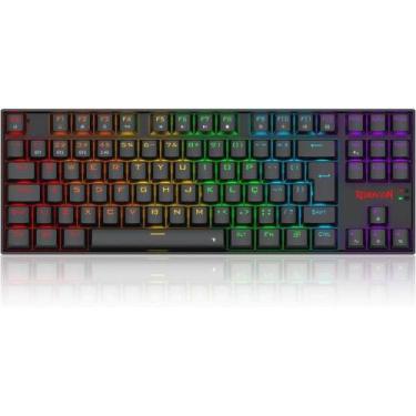 Imagem de Teclado Mecânico Gamer Kumara Elite Preto Pt-Brown - REDDRAGON