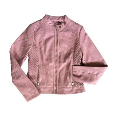 Imagem de Jaqueta de Couro Pu feminina - Fantasy Sport Wear, Rosa, P