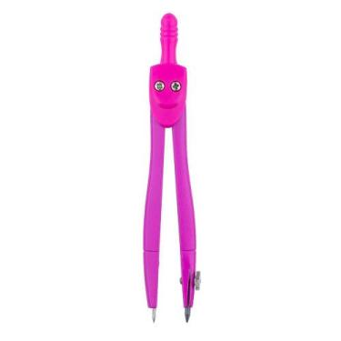 Imagem de Compasso Escolar Metálico Neon - BRW - Unidade  Material Escolar  Pape