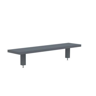 Imagem de Prateleira Divisor Central 1300x203mm PCCP130 Cinza/Grafito - Pandin M