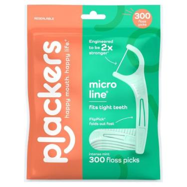 Imagem de Limpadores Dentais Fio Dental Com Haste Plackers Micro Line Intense Mi