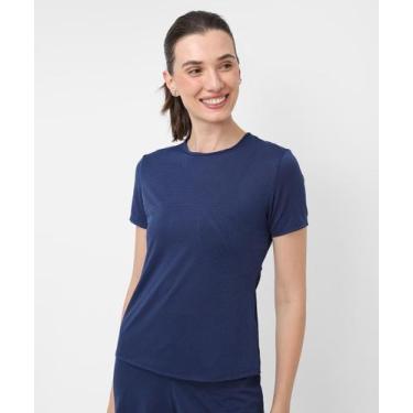 Imagem de Blusa Feminina Fitness Mesh Vazado Marisa Azul-94147, Azul, M