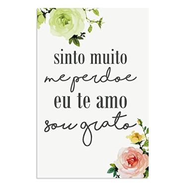 Imagem de Placa Decorativa Quadro Oração Ho'oponopono 19 X 29 Cm - Mod. 1