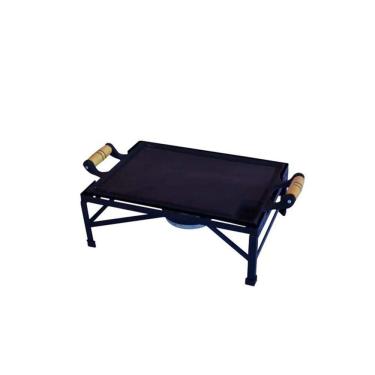 Imagem de Rechaud Bifeteira Ferro Fundido Álcool 01 Fogareiro 37x27cm